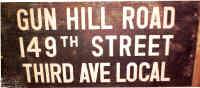 Gun Hill Road Sign